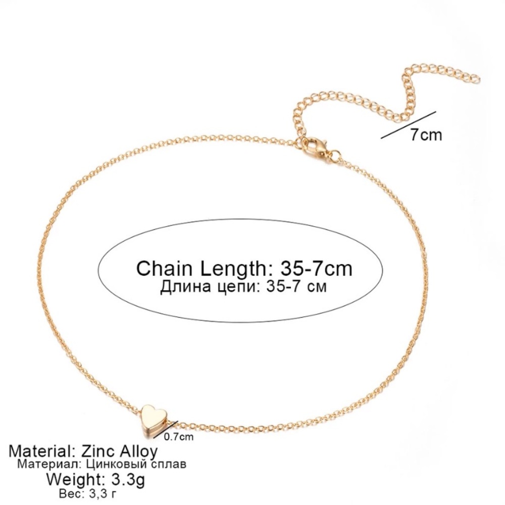 RESTOCK! dainty gold heart necklace ♡ - Picture 4 of 4